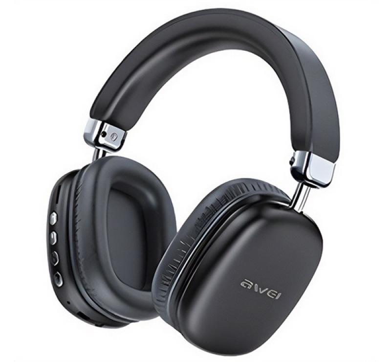 AWEI AT7 bluetooth fejhallgató SZTEREO (v5.0, mikrofon, zajszűrő) FEKETEAT7