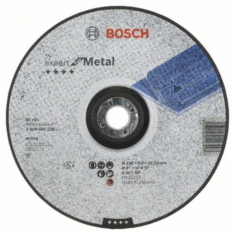 Bosch Expert for Metal nagyolótárcsa hajlított, A 30 T BF, 230 mm (2608600228)