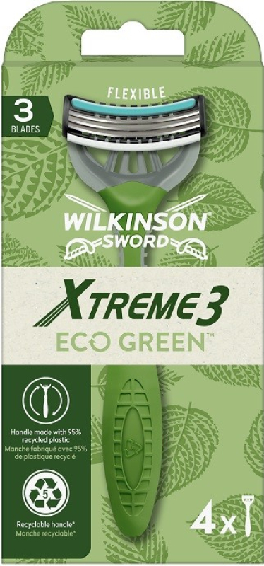 Wilkinson XTREME3 ECO Green 4 db-os eldobható borotva (UWEB22)