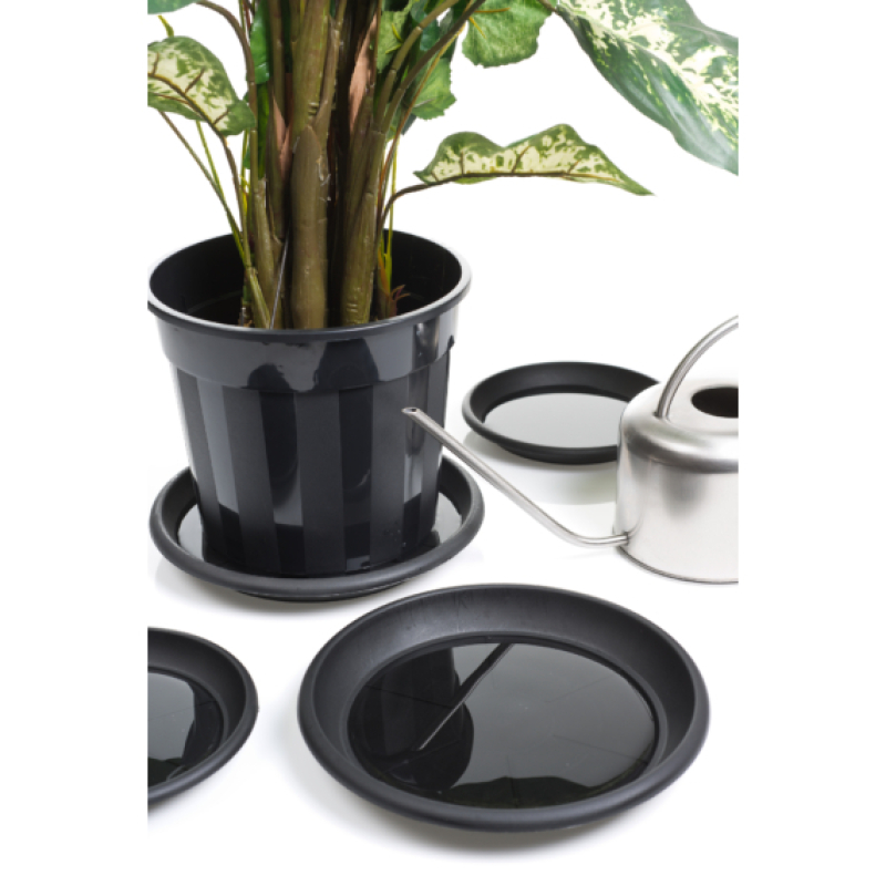 Nature polipropilén virágcserép alátét 3,5x27cm, fekete (6070223)