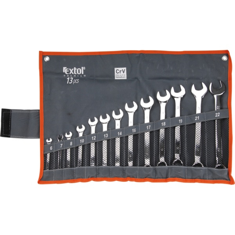 Extol Premium CV csillag-villáskulcs készlet 13 darabos (6733)