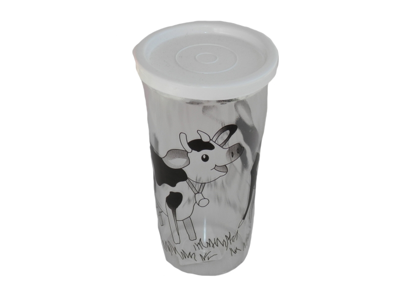 Bambi műanyag pohár, légmentesen záródó fehér (125)