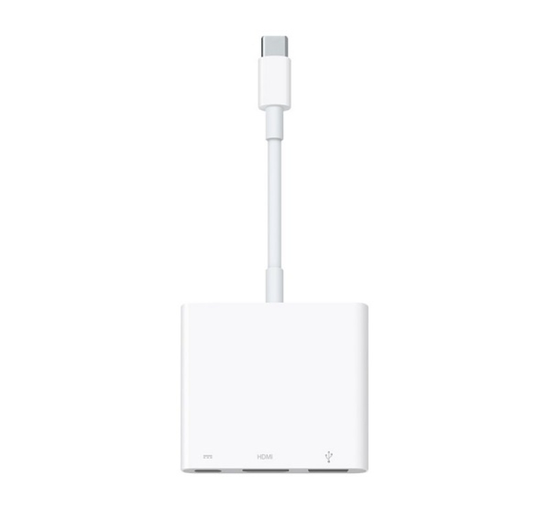 Apple adapter (Type-C+USB+HDMI aljzat - Type-C, adatátvitel és töltés, MULTIPORT, MUF82ZM/A utód) FE