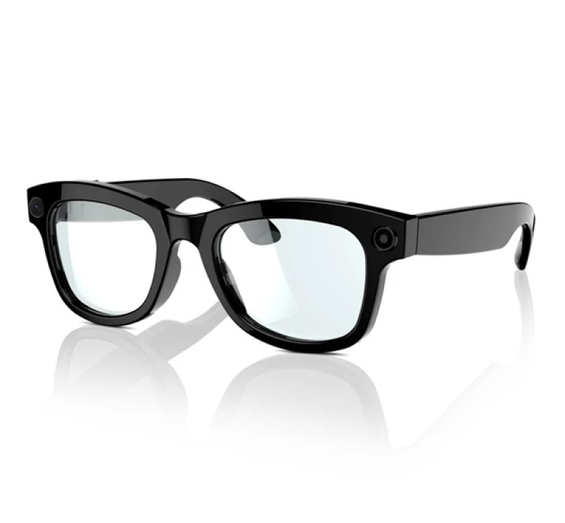 Okos szemüveg (v5.3, WIFI, kamera, zenelejátszás, hívásfogadás, AI fordító, cseppálló) FEKETE