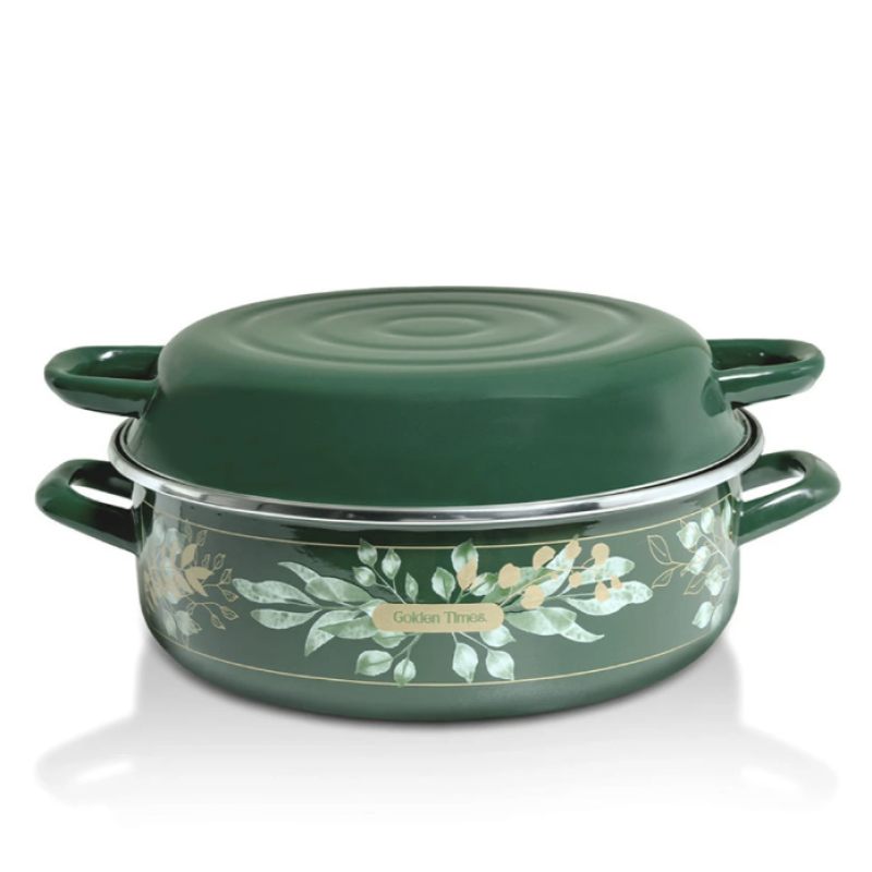 Metalac Lux zománcozott sütőedény fedővel, 26 cm, 4,8 L (383243)
