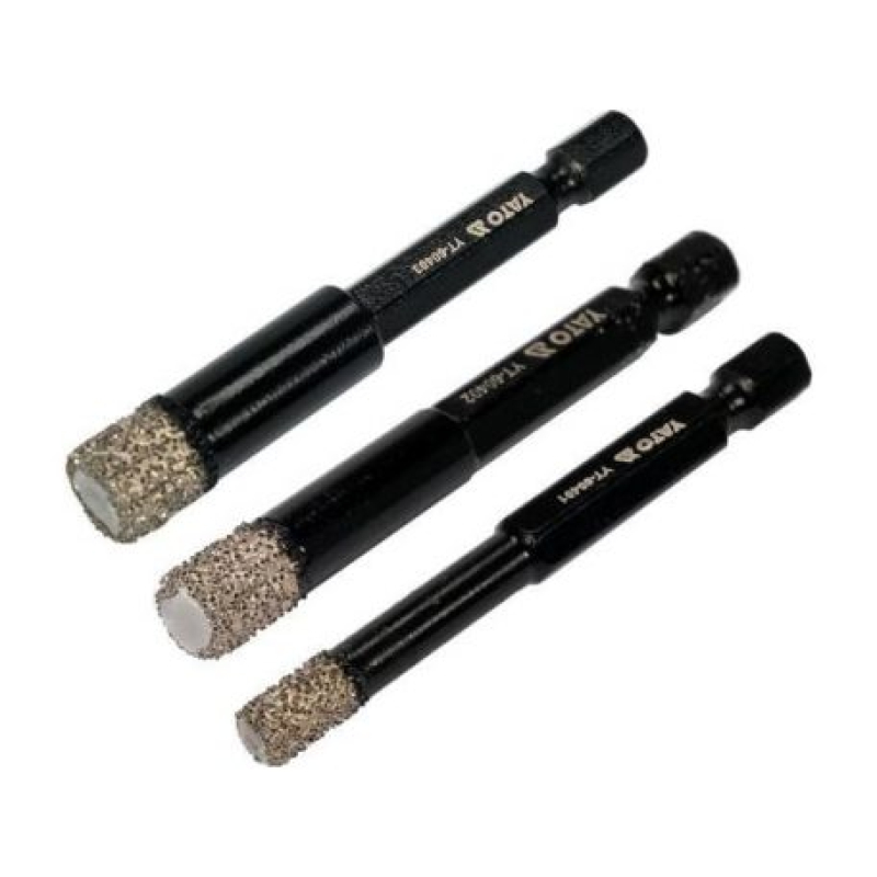 Yato gyémánt fúró készlet 3db, 6-8-10mm (YAT-60409)