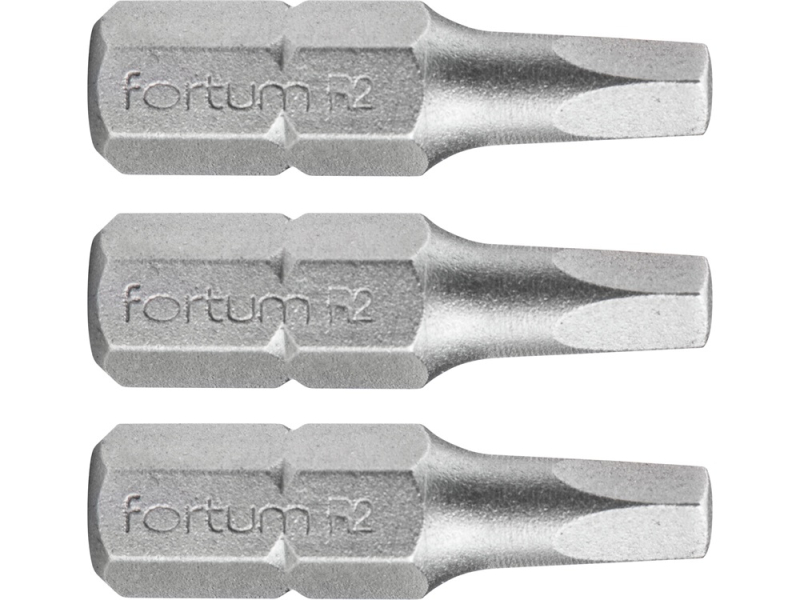 Fortum behajtóhegy négyszög 3db S2 acél SQ 2x25mm (4741602)