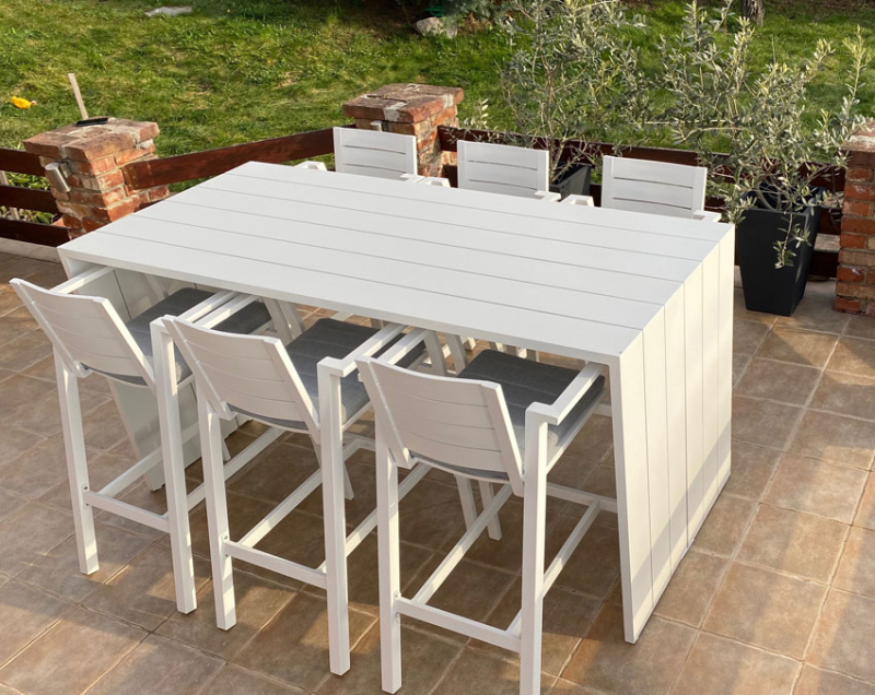 Barbados Alumínium Kültéri bárszett 7 részes (76671,76672)