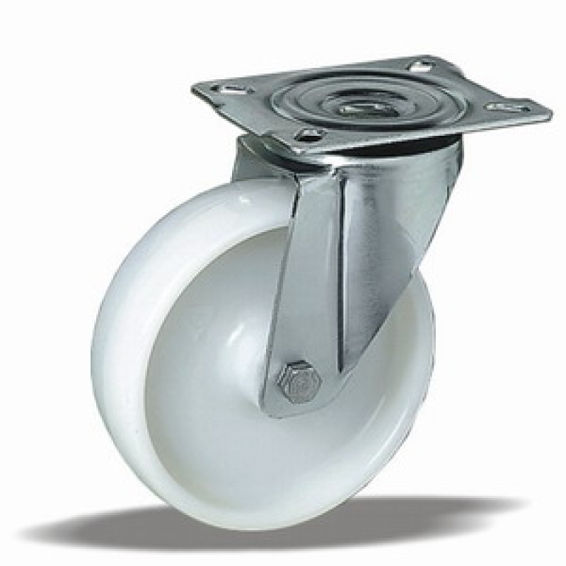 Kerék önbeálló PA tűgörgős 80 fehér 66733 (12429)