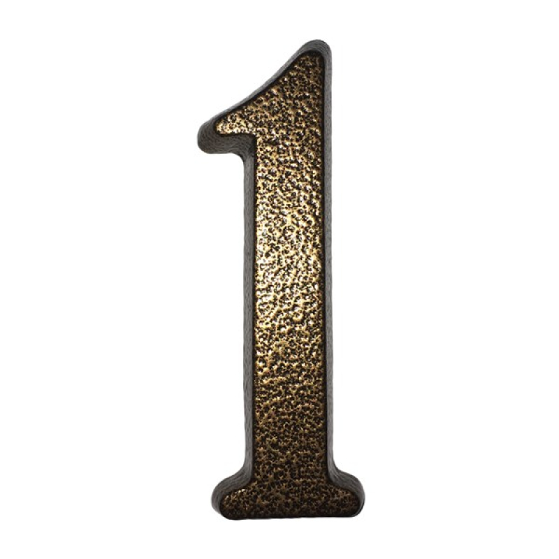 SB alumínium házszám 1 barna 10cm (3970001)