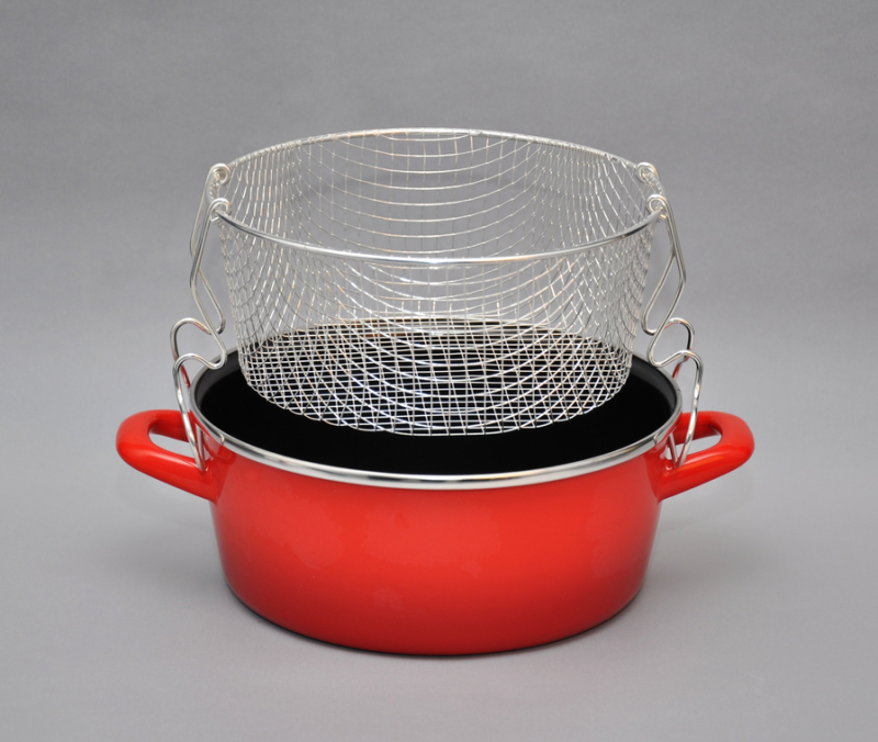 Metalac zománcozott fritőz 22 cm, 3,3 L, inox betéttel (64332)