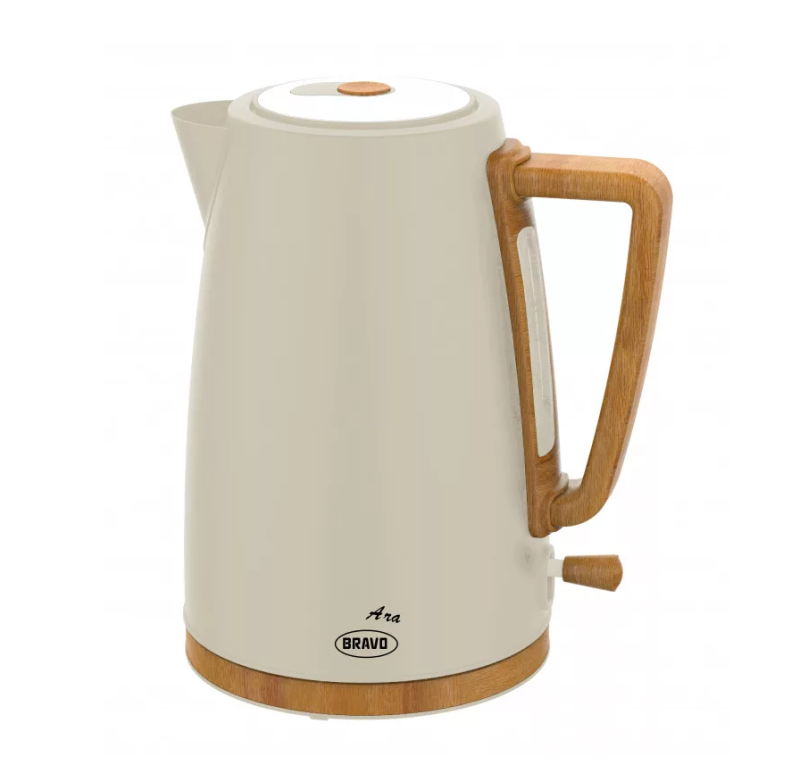Bravo Ara elektromos vízforraló bézs 1,7L, 2200W (B-4936-bezs)