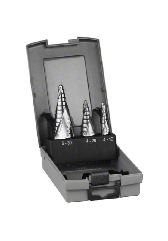 Bosch 3 darabos lépcsős fúró készlet HSS (2608587426)