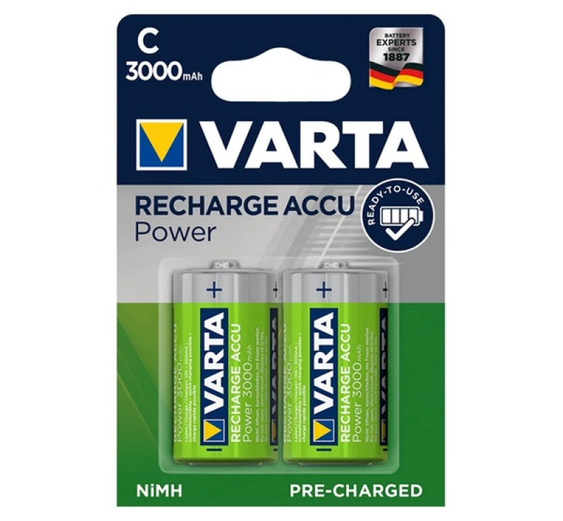 Varta POWER elem (C/baby, R14, 1.2V, nikkel-metál-hidrid) 2db/csomag