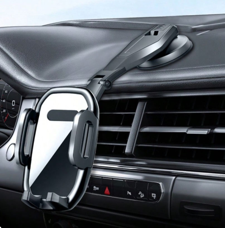 Mobiltelefon-tartó tapadókoronggal az autó műszerfalára