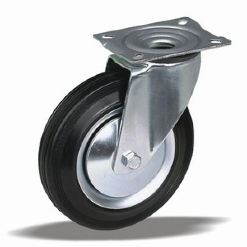 Kerék önbeálló talpas fém felnis 160 64156 (12374)