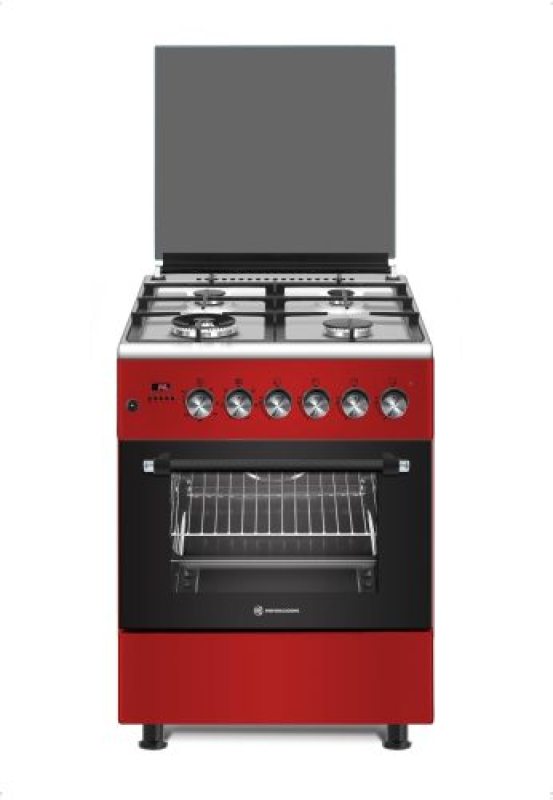 NOVACOOK Exclusive Line 60 kombinált tűzhely 60x60 meggypiros (F6TS40EG-R)