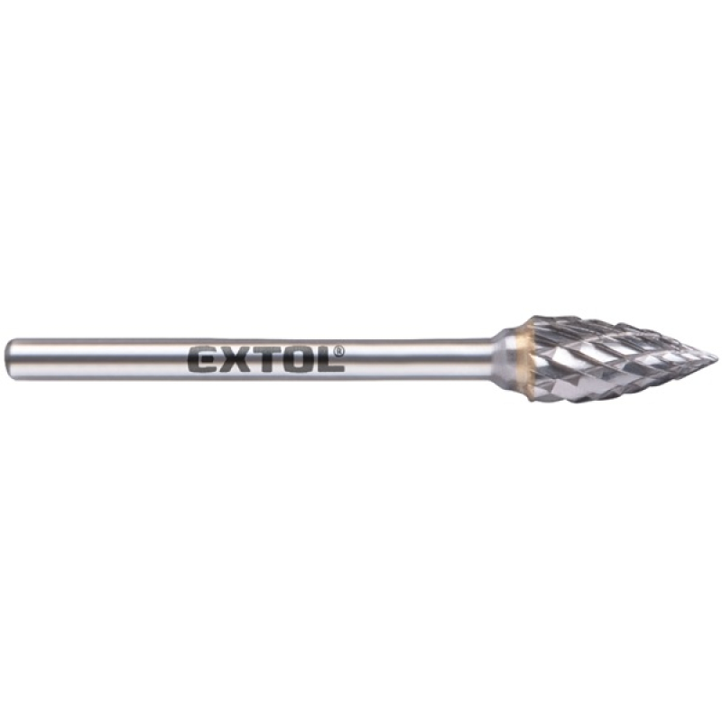 Extol Industrial keményfém turbómaró, íves, hegyes orrú 6×13mm/szár 3mm (8703863)