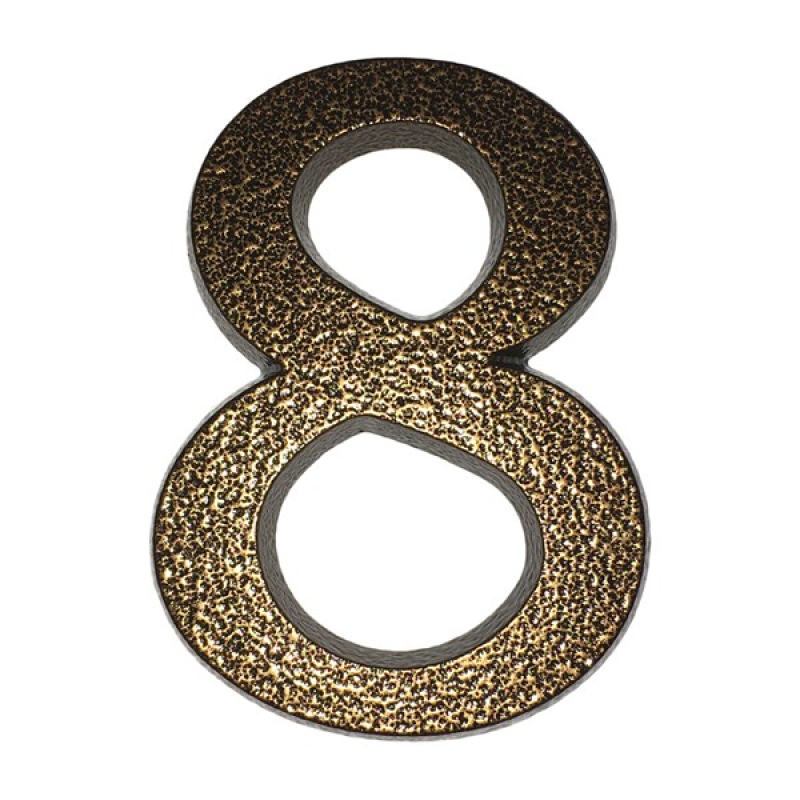 SB alumínium házszám 8-as, 10 cm, barna (3970008)