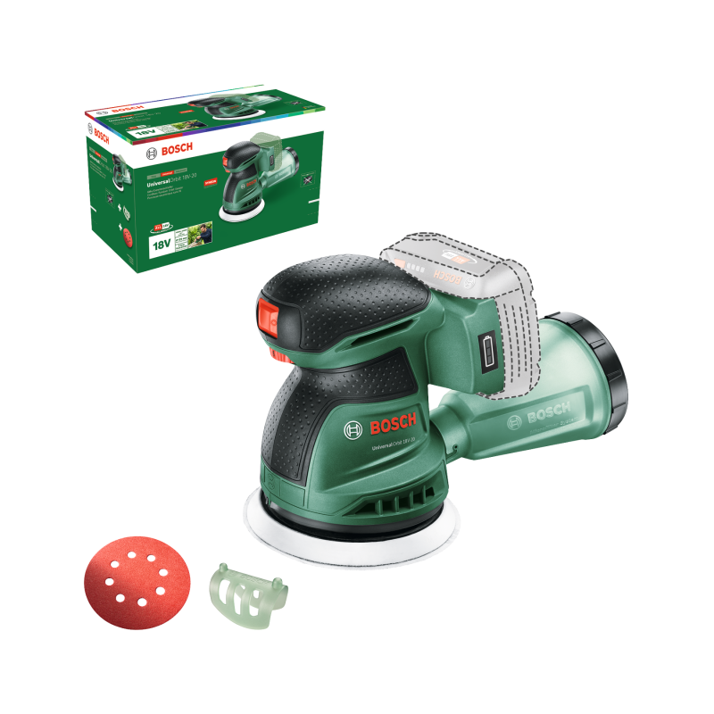 Bosch UniversalOrbit 18V-20 akkus excenter csiszoló, akku és töltő nélkül (06033E4100)