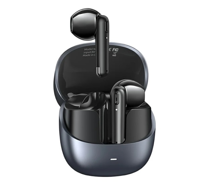 Usams ECHO E03 bluetooth fülhallgató SZTEREO (v5.3, TWS, mikrofon + töltőtok) SÖTÉTSZÜRKE