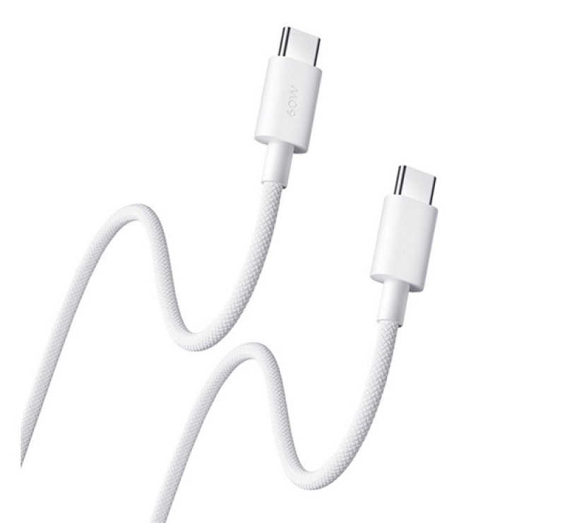 Xiaomi adatkábel (Type-C - Type-C, 3A, gyorstöltő, 100cm) FEHÉR