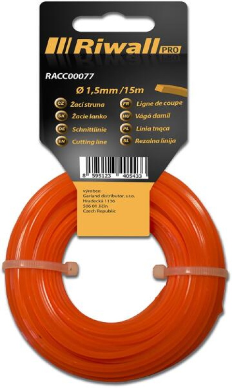 Riwall PRO damil 1,5mm, 15m, szögletes (RACC00077)