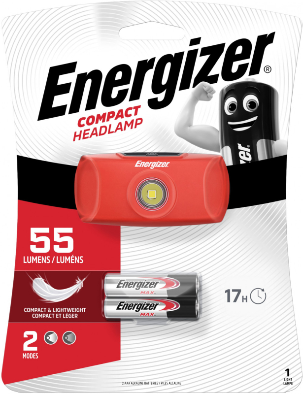 Energizer Headlight 1 LED fejlámpa + 2x AAA (NZFOHB03)