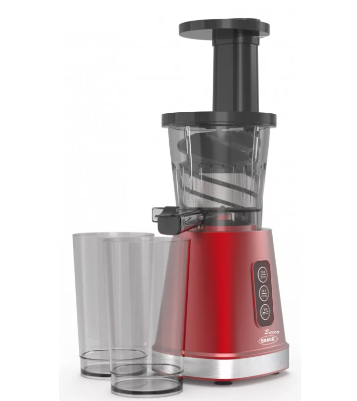 Bravo Socco zöldség és gyümölcsprés 200W, piros (B-4910-piros)