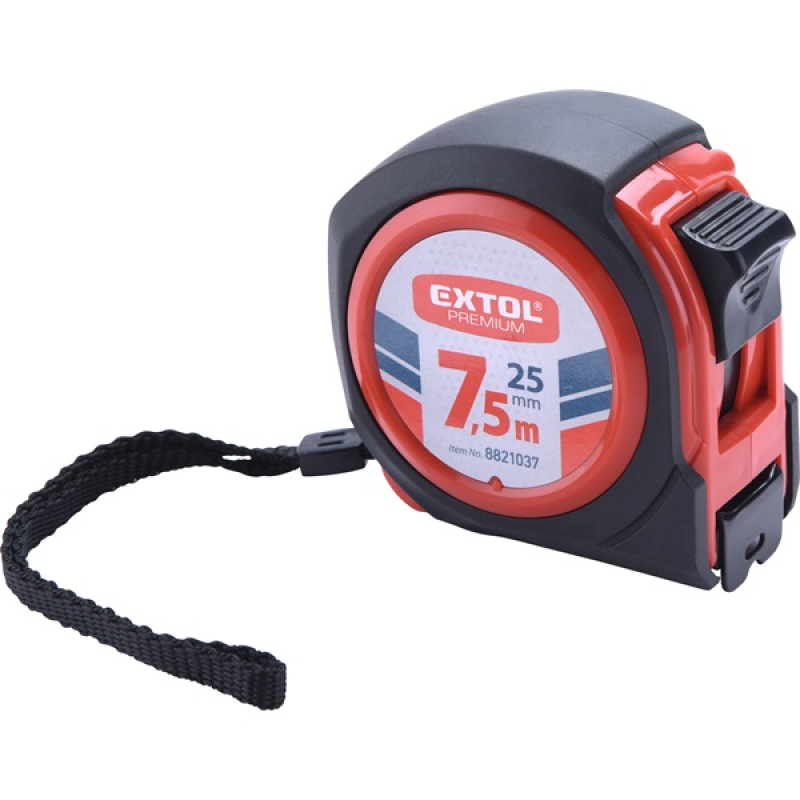 Extol Prémium mérőszalag 1 stoppos, 7.5mx25mm (8821037)