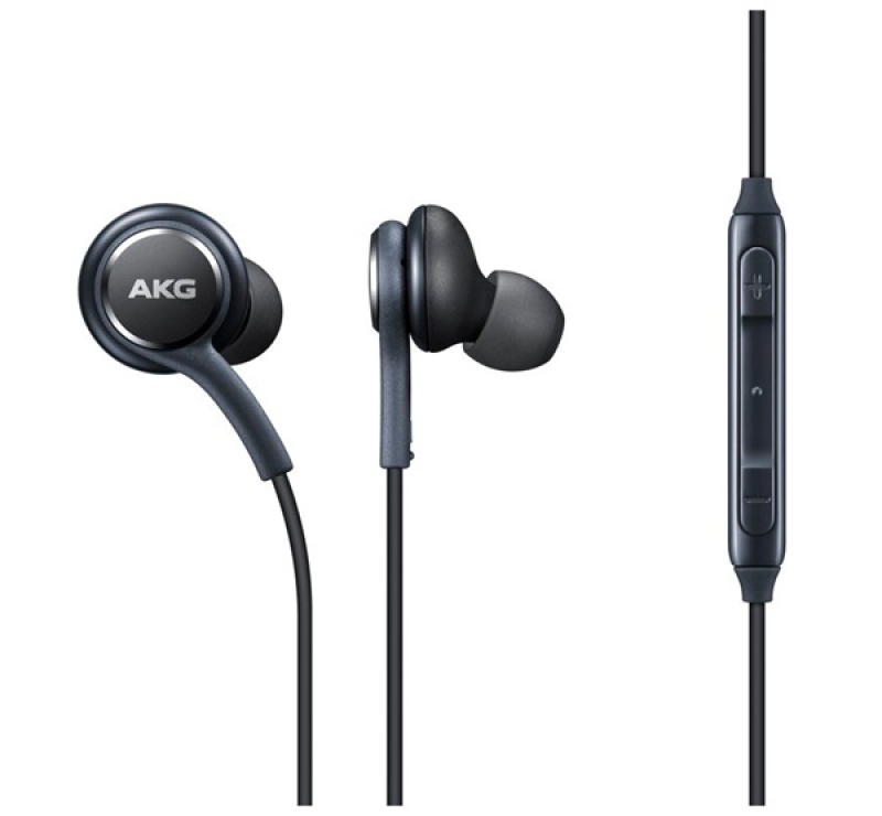 SAMSUNG fülhallgató SZTEREO (3.5mm jack, felvevő gomb, hangerőszabályzó, Tuned by AKG) FEKETEEO-IG95