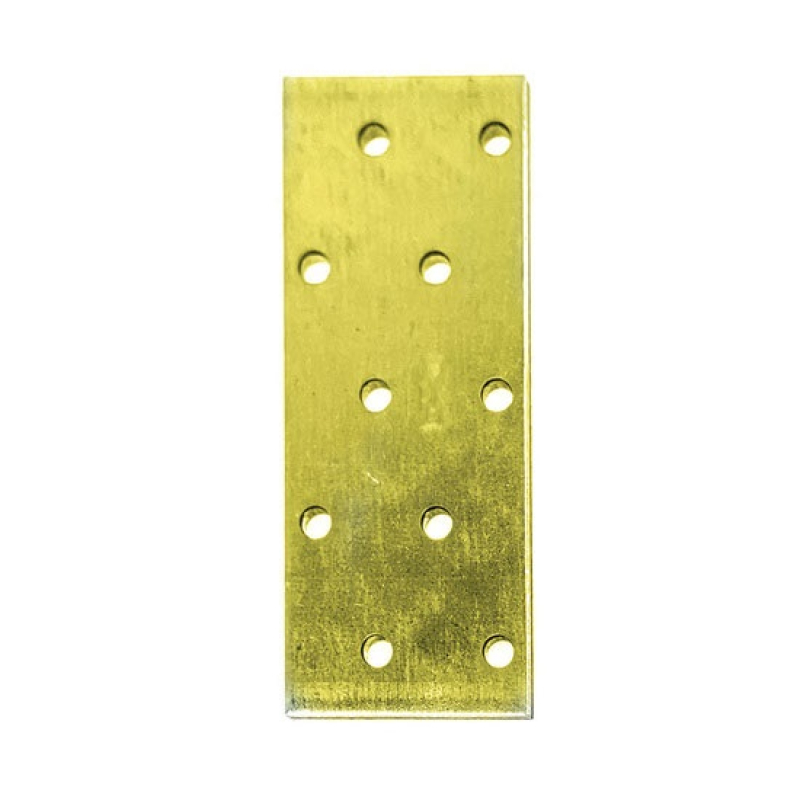 Összekötő lemez perf.  40 x  80 / 2 mm sárga horganyzott (ET) (3254279)