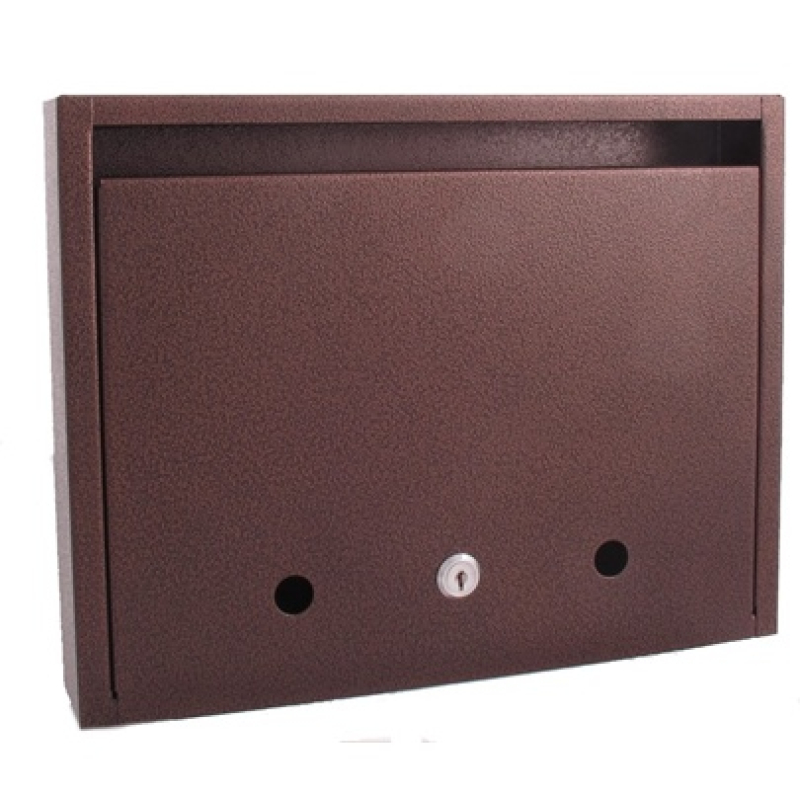 Postaláda fekvő záras 35x27cm barna CS (3490110)