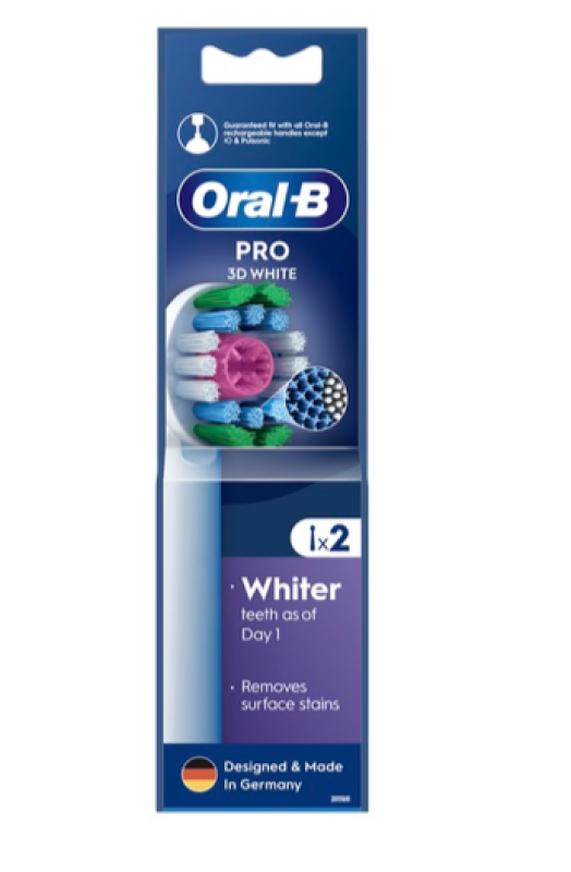 Oral-B Pro 3D White fogkefefej 2 db (10PO010433)