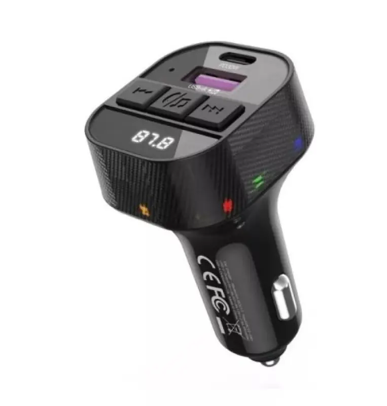C51 Bluetooth kihangosító 5.3+RGB, FM/Transmitter PD 30W, 12/24V (53098)