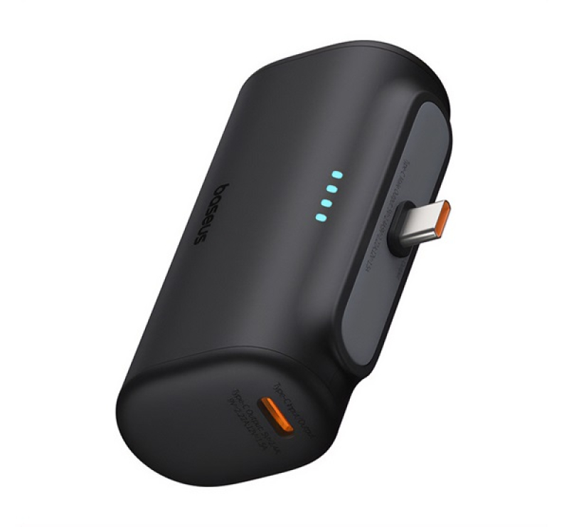 Baseus COMPACT vésztöltő Type-C aljzat (5000mAh, 20W, PD gyorstöltő, Type-C csatlakozó + Type-C kábe