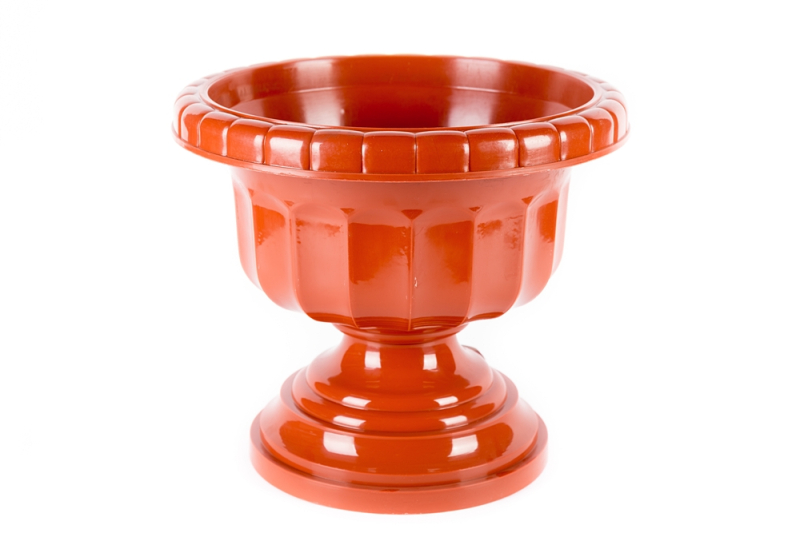 Görög váza, 30 cm, terrakotta műanyag (286)