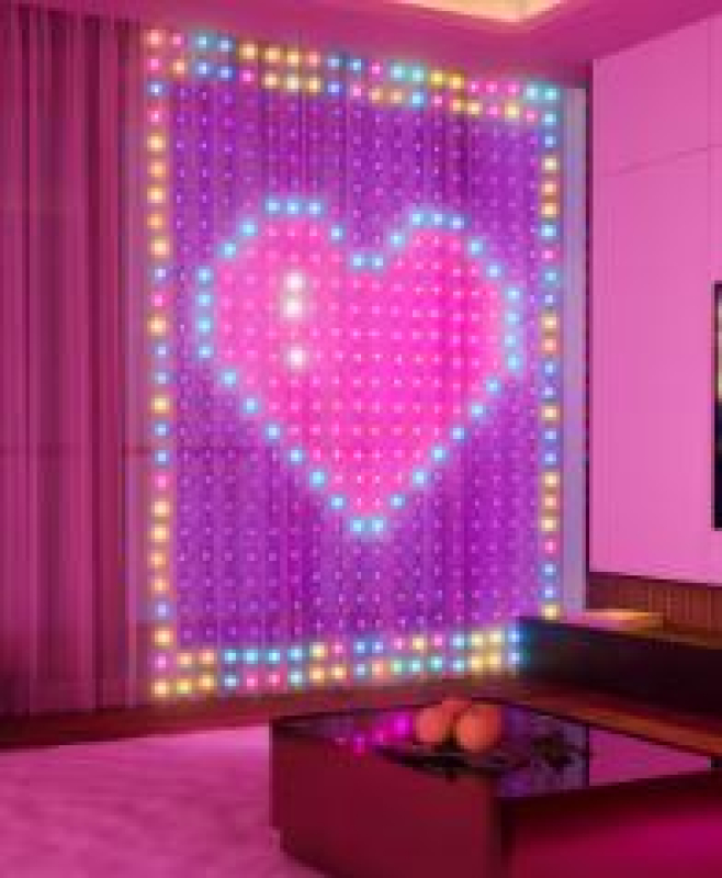 Govee LED függöny világítás 1,5x1,5m, Beltéri Wifi + Bluetooth csatlakozással (Netflix Edition)