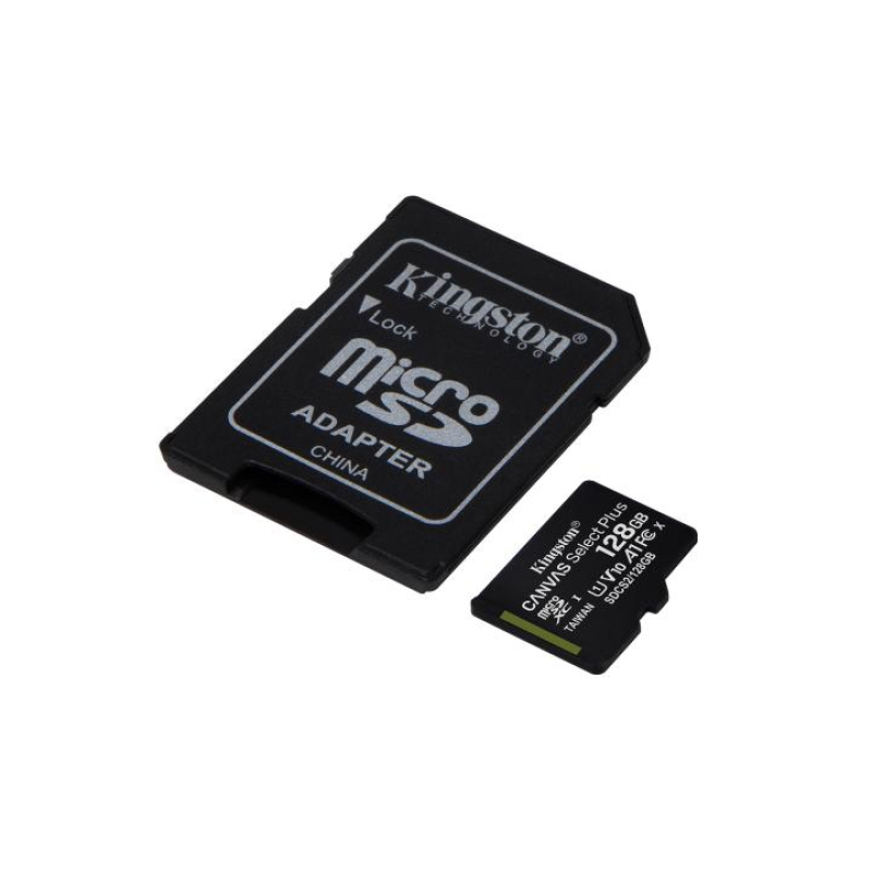 Kingston SDCS2/128 Canvas Select Plus microSDHC kártya adapterrel 128GB,