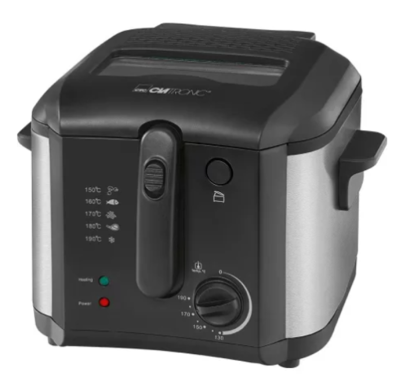 Clatronic FR 3649 olajsütő fekete 1600 W, 2,5 L