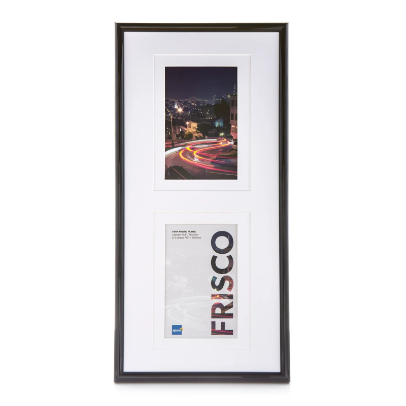Kenro Frisco multi képkeret, 2db 10x15 vagy 2db 13x18, fekete (KE-FRC1015B-2)