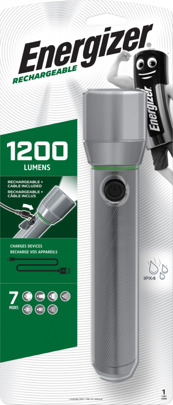 Energizer Metal Vision HD Focus LED tölthető elemlámpa (NZFWM003)