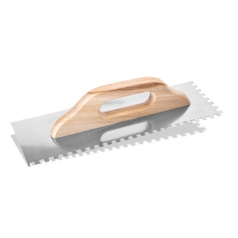 Fogazott glettvas fanyéllel 380 mm  8x8 INOX (6113560)