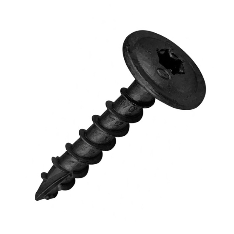 Szerkezetépítő csavar tányérfejű TORX 8x50 fekete (Pergola) (3090227)