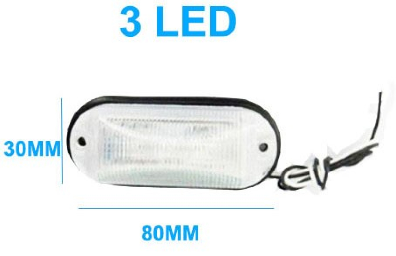 Szélességjelző/helyzetjelző, 12V-24V, fehér AE-LA569W