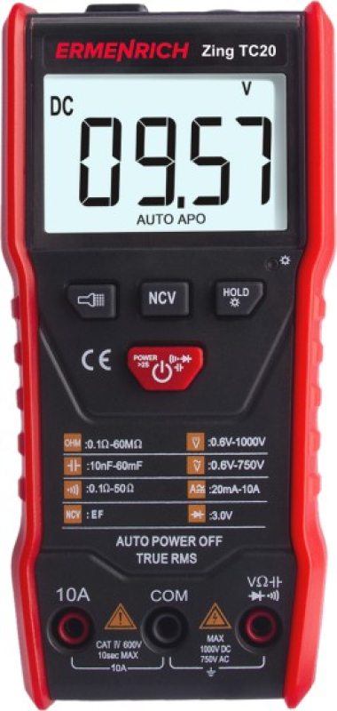 Ermenrich Zing TC20 digitális multiméter (82546)