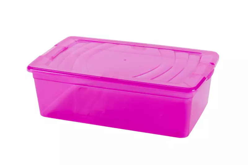 Clicktetős doboz, műanyag 5,5 liter pink (600)