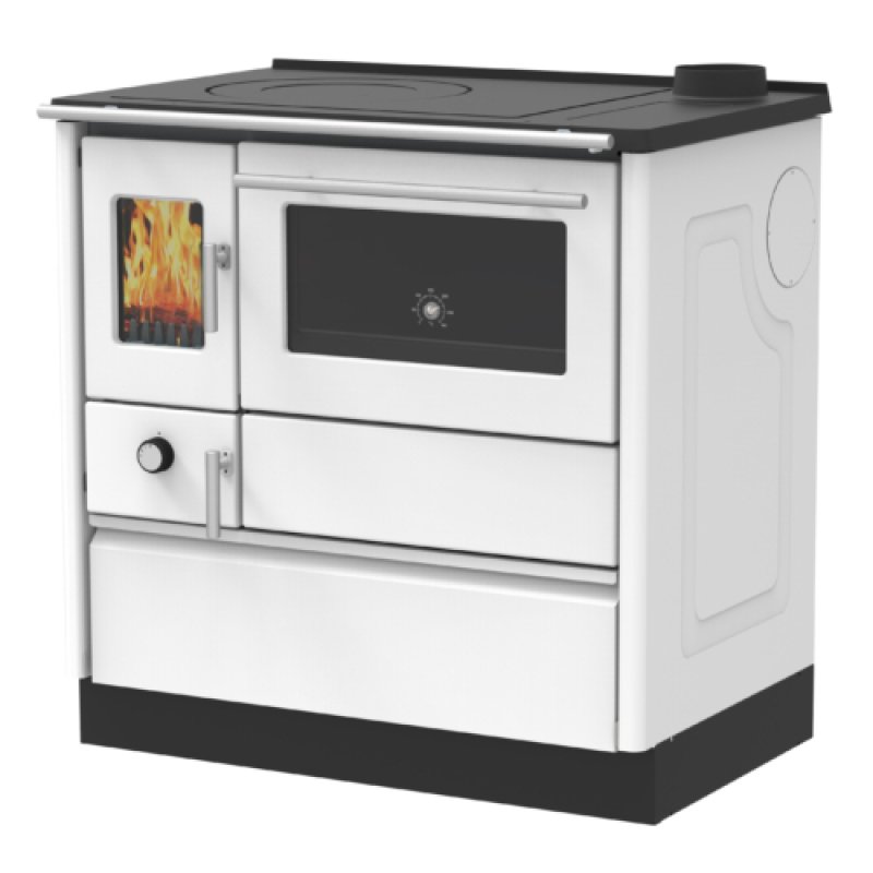 Alfa 85-G fehér zománcozott sparhelt, jobbos (ALFA-SPA-010)