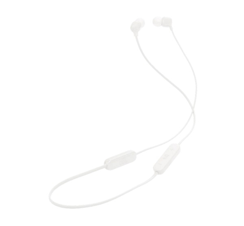 JBL T135BT bluetooth fülhallgató SZTEREO (v5.4, nyakba akasztható, mikrofon, SPORT) FEHÉR