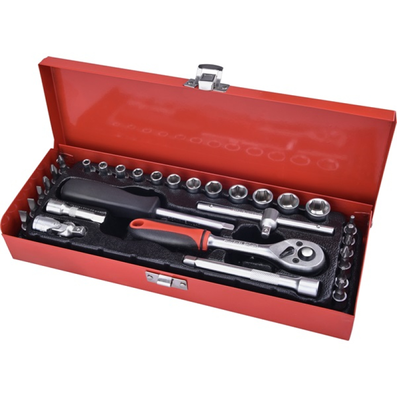 Extol Premium racsnis dugókulcs készlet 30 db 1/4